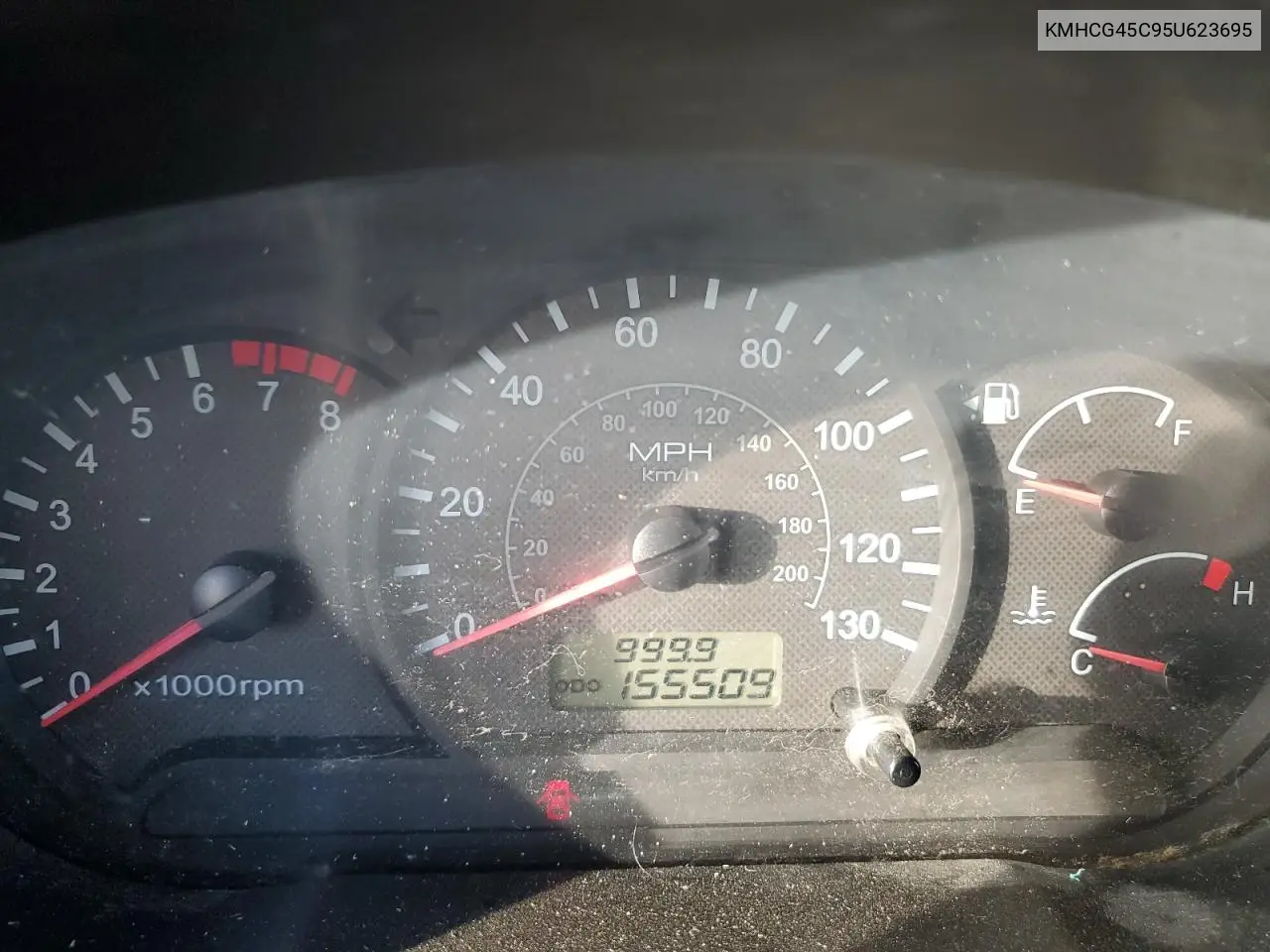 KMHCG45C95U623695 2005 Hyundai Accent Gl