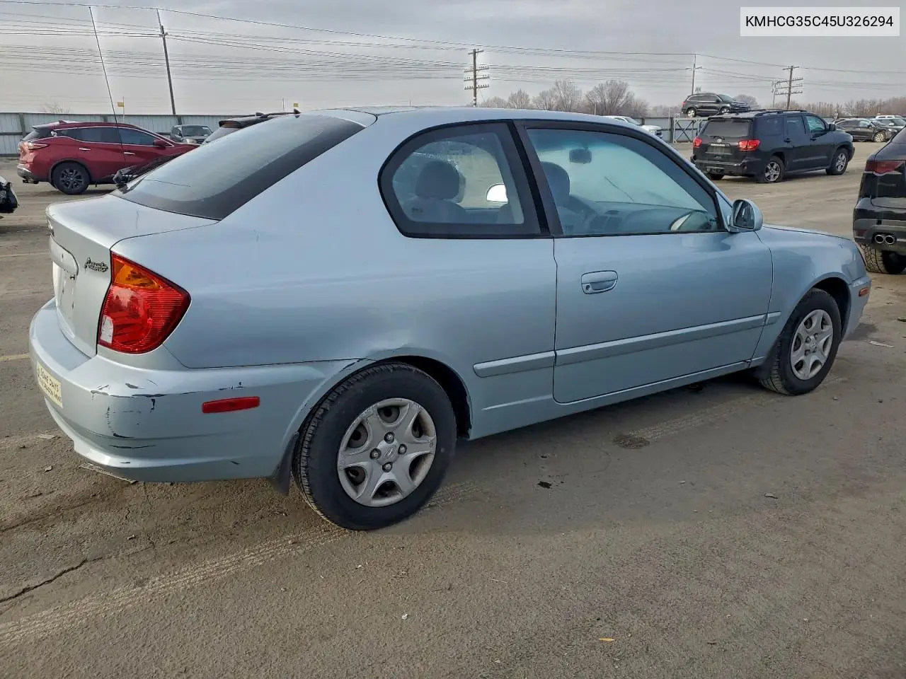 KMHCG35C45U326294 2005 Hyundai Accent Gs