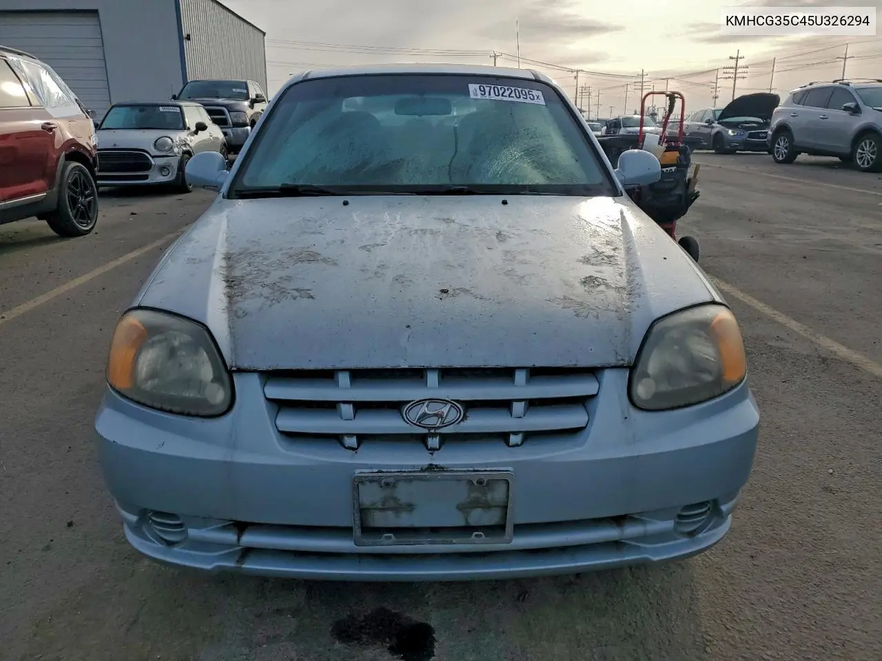 KMHCG35C45U326294 2005 Hyundai Accent Gs