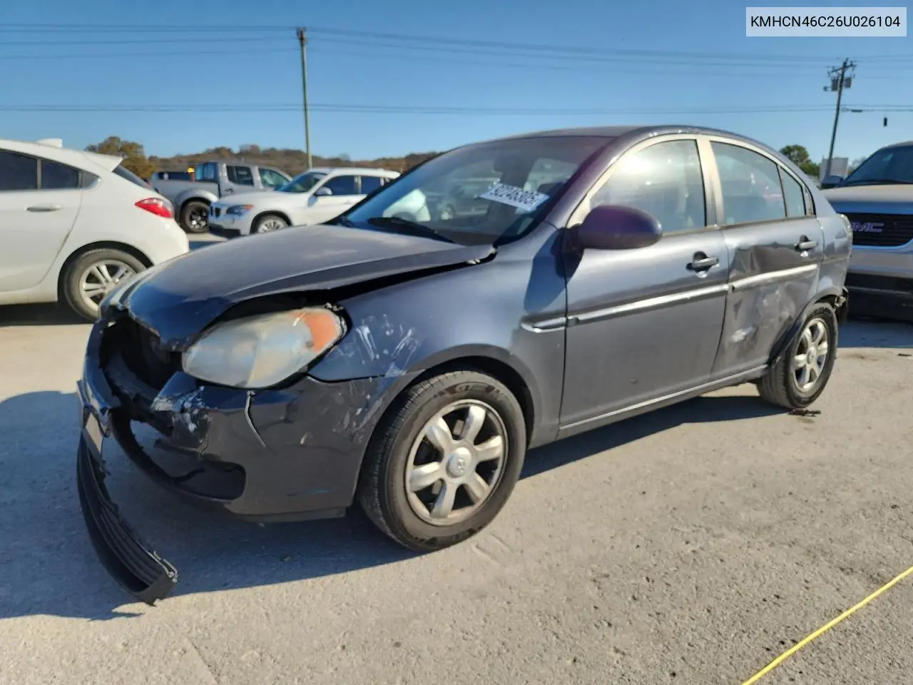 KMHCN46C26U026104 2006 Hyundai Accent Gls