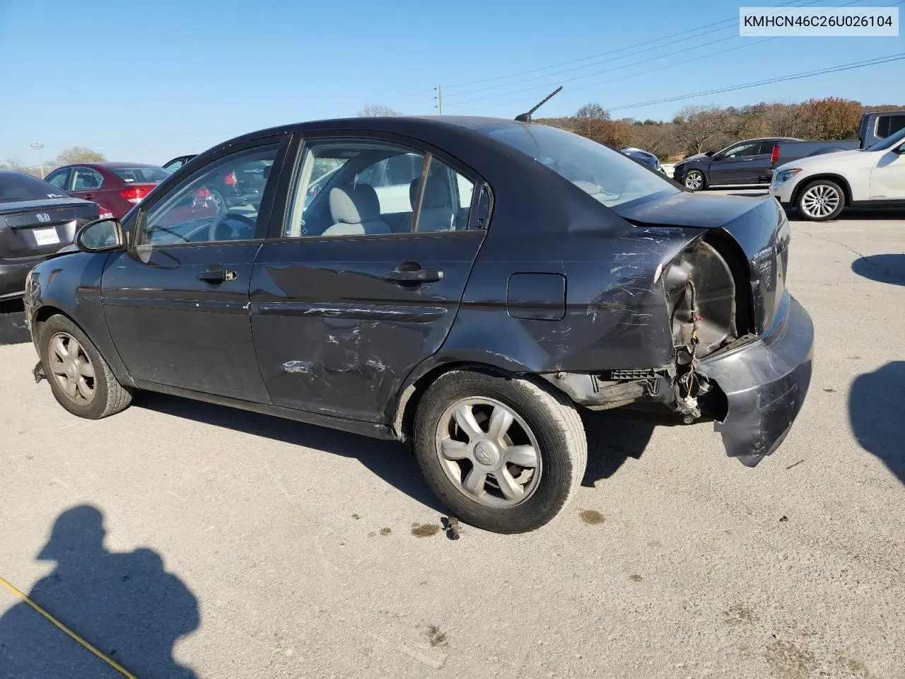 KMHCN46C26U026104 2006 Hyundai Accent Gls