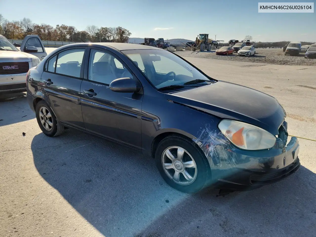 KMHCN46C26U026104 2006 Hyundai Accent Gls