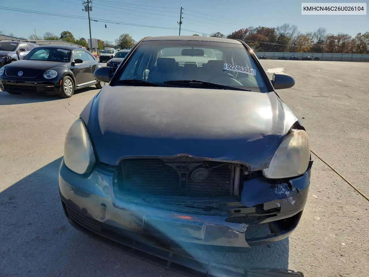 KMHCN46C26U026104 2006 Hyundai Accent Gls