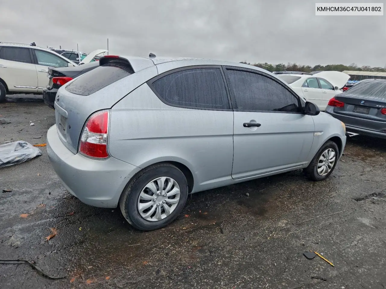 KMHCM36C47U041802 2007 Hyundai Accent Gs
