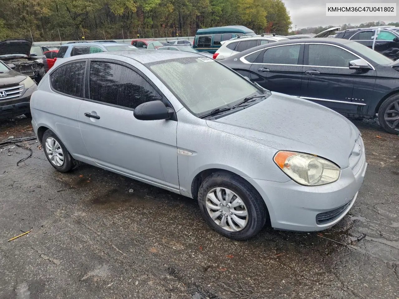 KMHCM36C47U041802 2007 Hyundai Accent Gs