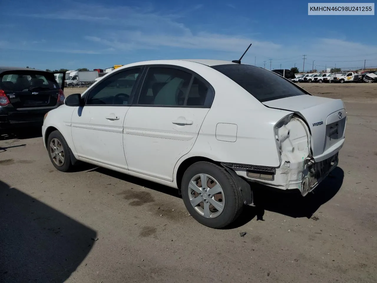 2008 Hyundai Accent Gls VIN: KMHCN46C98U241255 Lot: 72588174