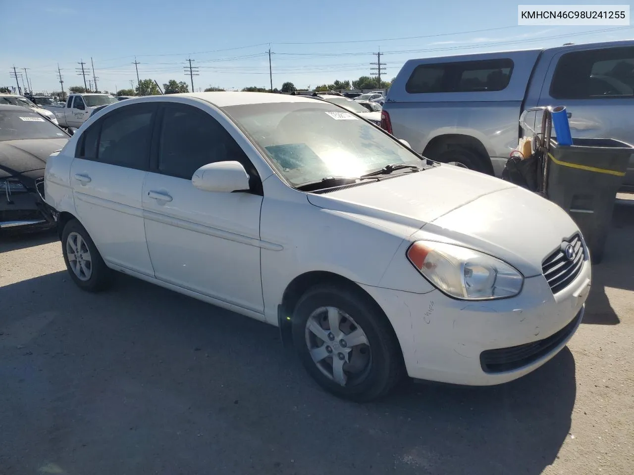 KMHCN46C98U241255 2008 Hyundai Accent Gls