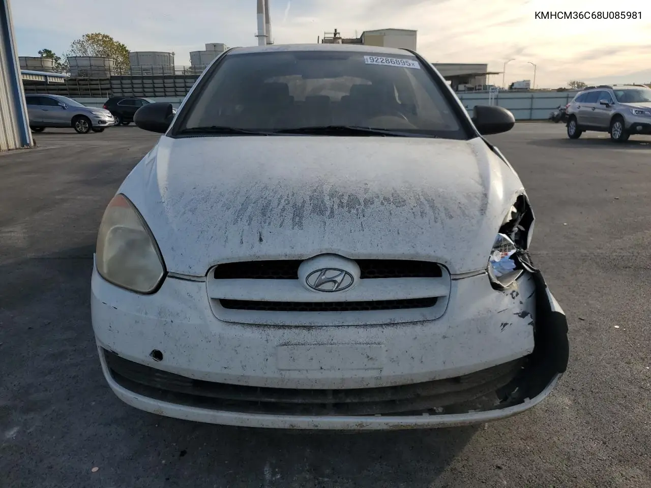 KMHCM36C68U085981 2008 Hyundai Accent Gs