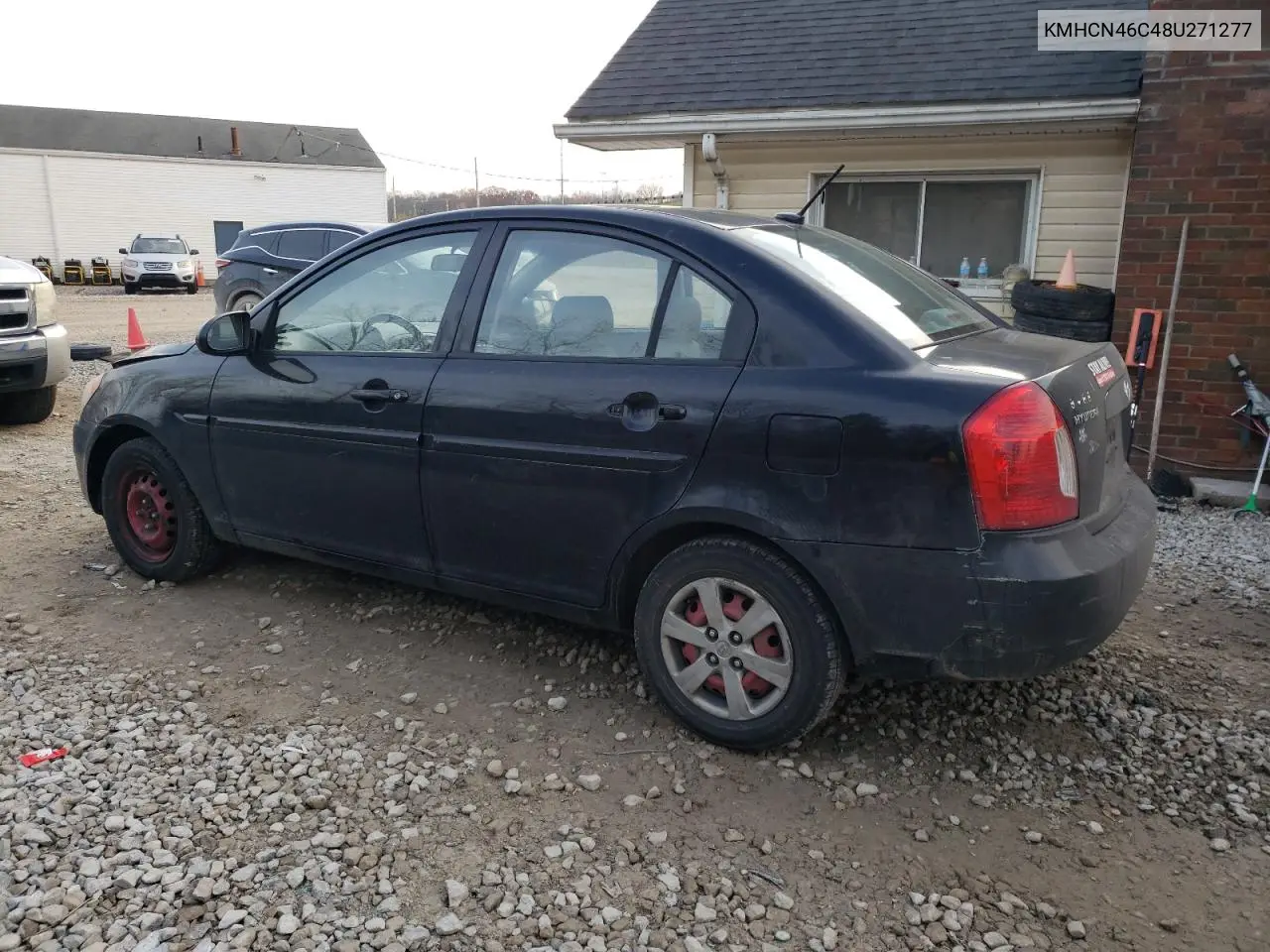 KMHCN46C48U271277 2008 Hyundai Accent Gls