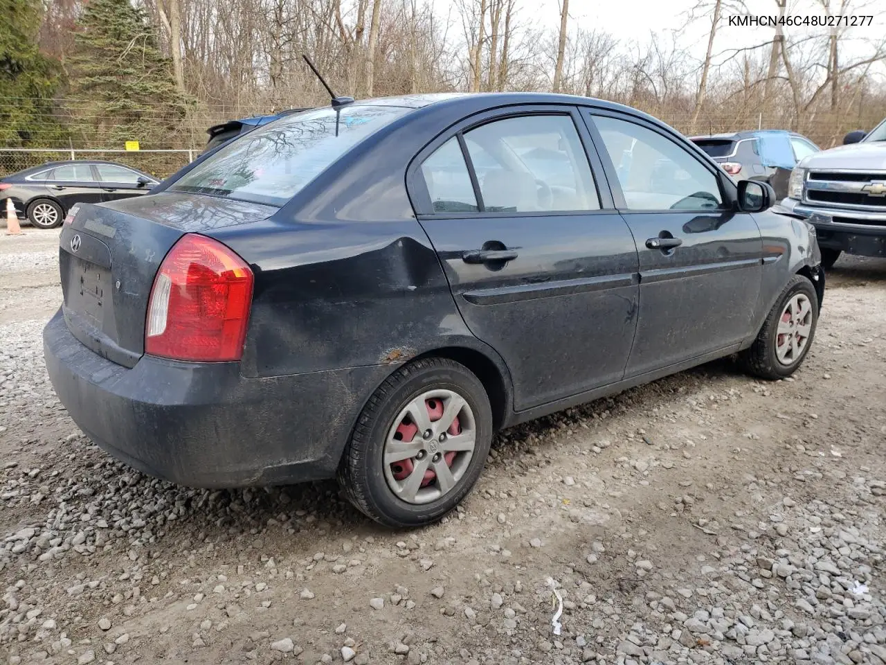 KMHCN46C48U271277 2008 Hyundai Accent Gls