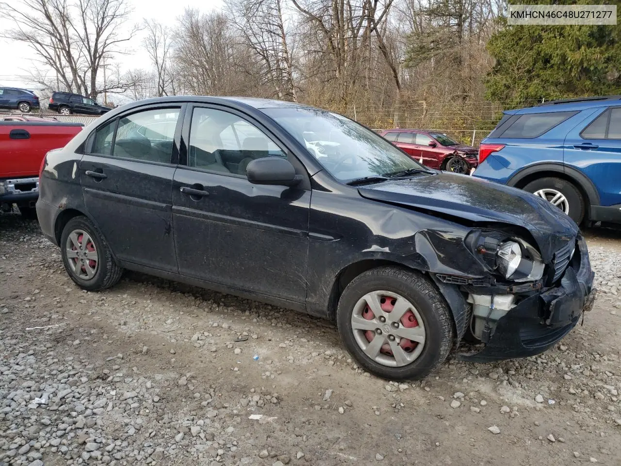 KMHCN46C48U271277 2008 Hyundai Accent Gls