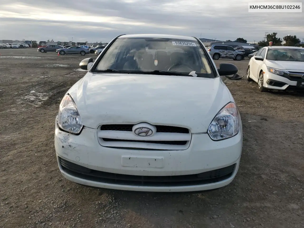 KMHCM36C88U102246 2008 Hyundai Accent Gs