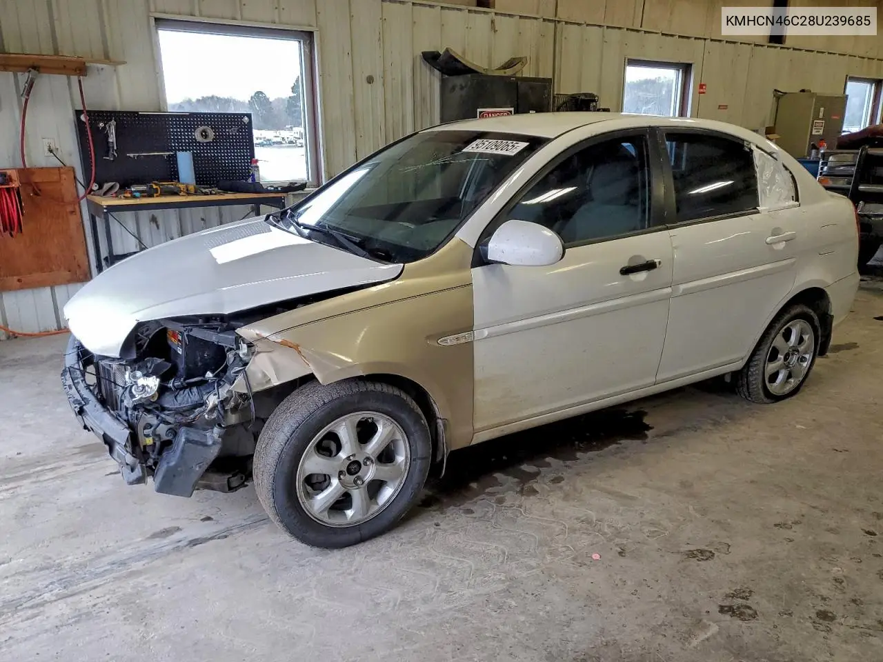 KMHCN46C28U239685 2008 Hyundai Accent Gls