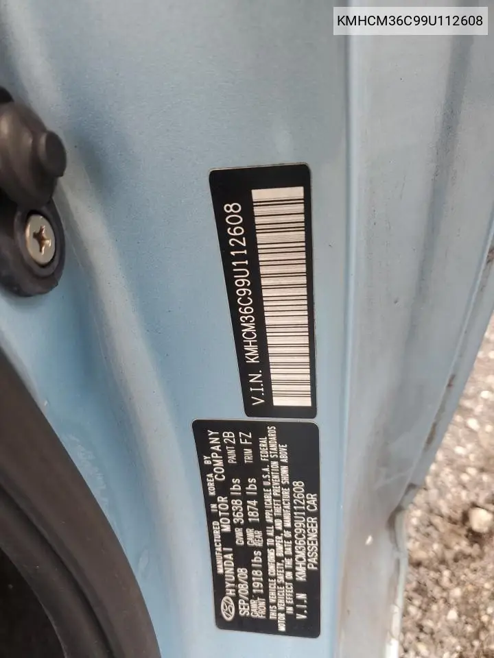 KMHCM36C99U112608 2009 Hyundai Accent Gs