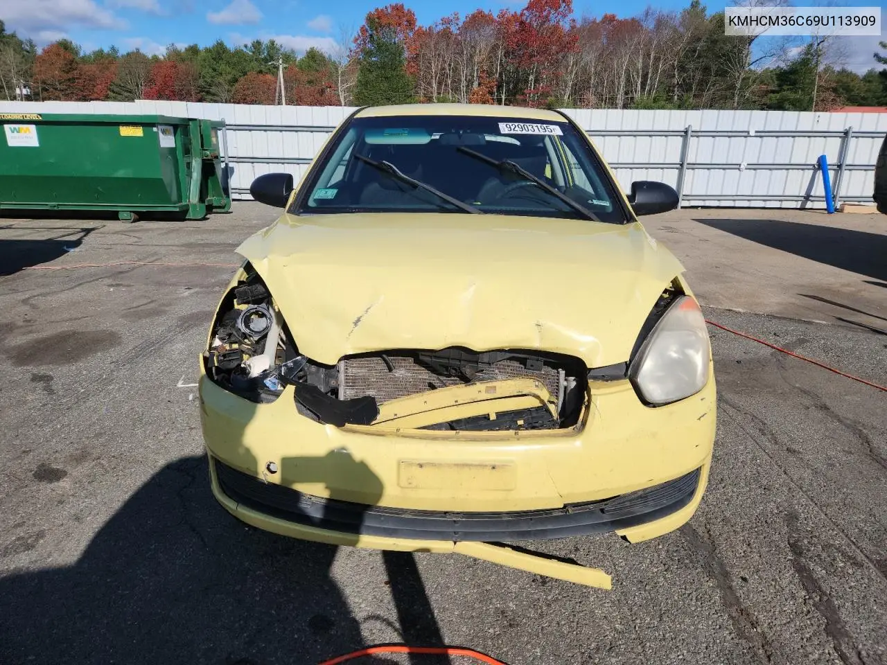 KMHCM36C69U113909 2009 Hyundai Accent Gs