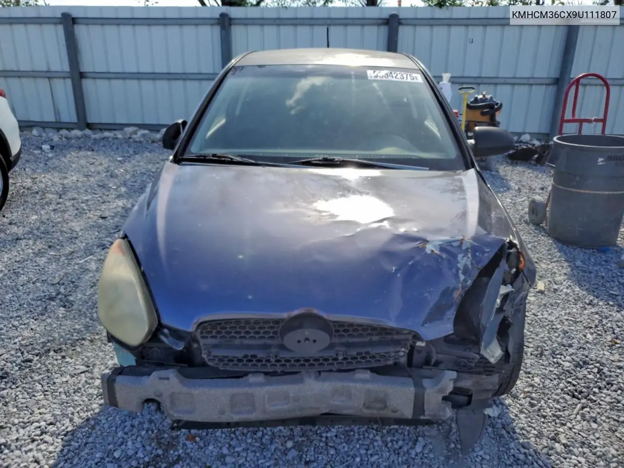 KMHCM36CX9U111807 2009 Hyundai Accent Gs