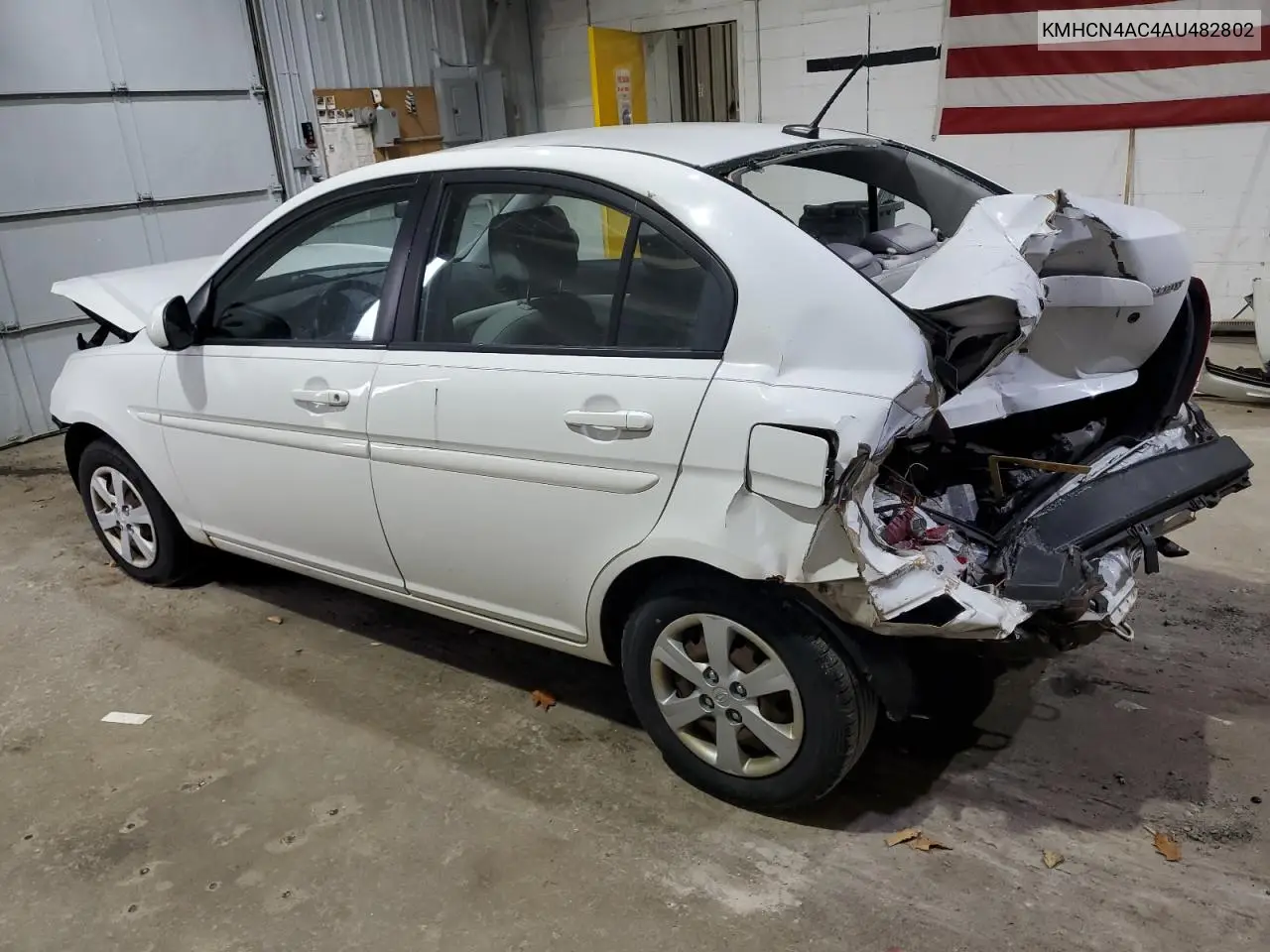 KMHCN4AC4AU482802 2010 Hyundai Accent Gls