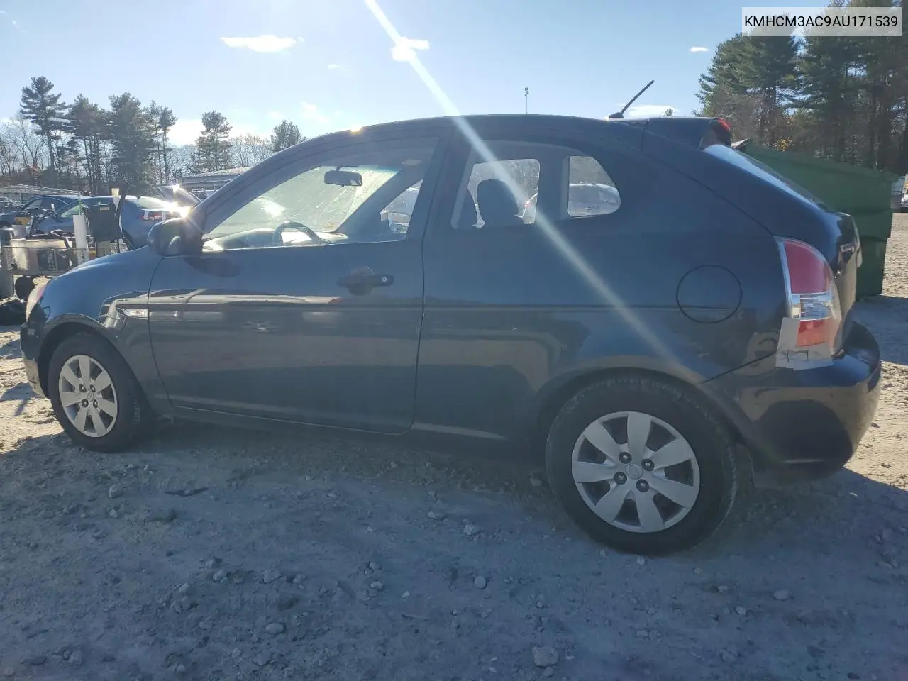 KMHCM3AC9AU171539 2010 Hyundai Accent Blue