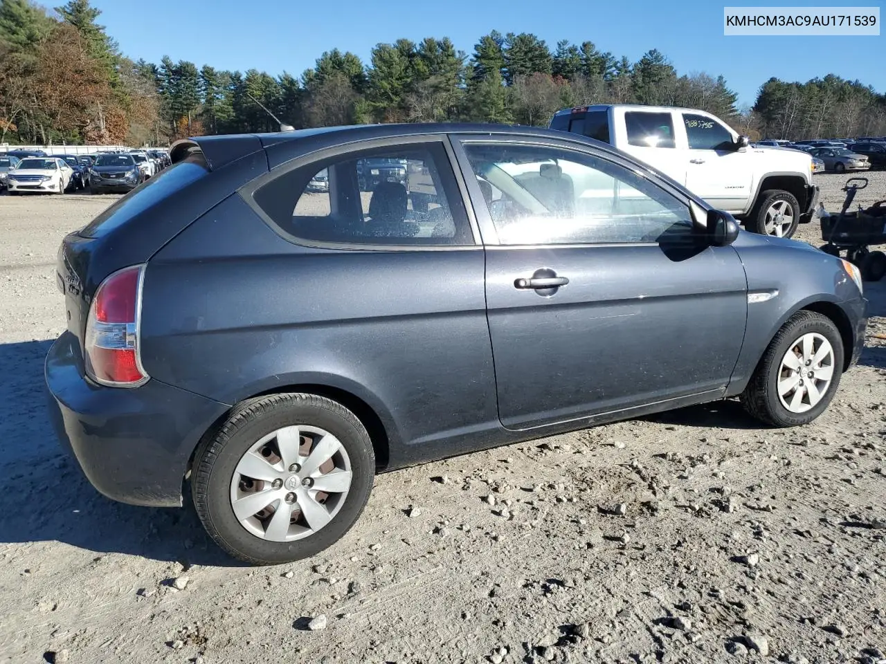 KMHCM3AC9AU171539 2010 Hyundai Accent Blue