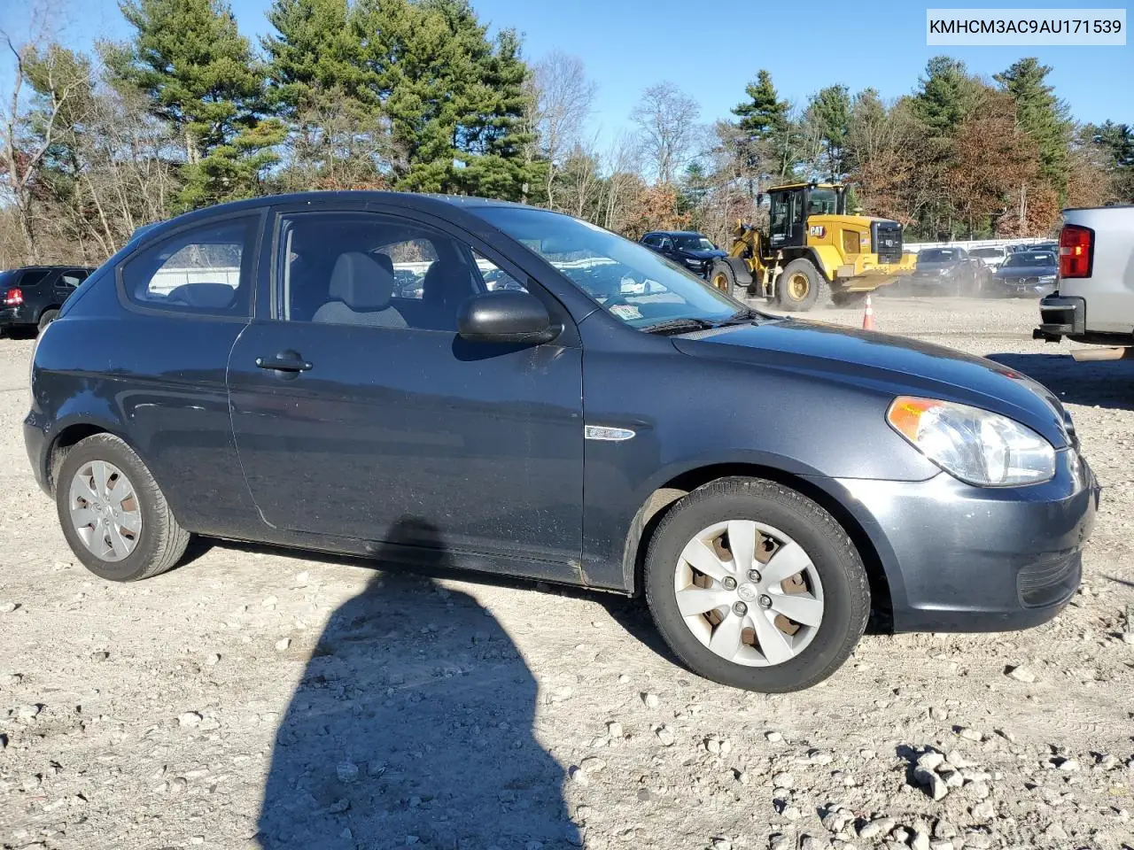 KMHCM3AC9AU171539 2010 Hyundai Accent Blue
