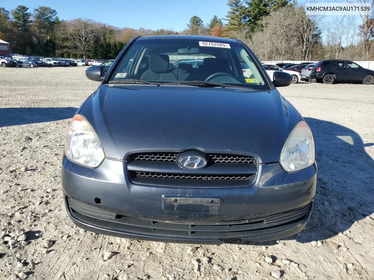 KMHCM3AC9AU171539 2010 Hyundai Accent Blue