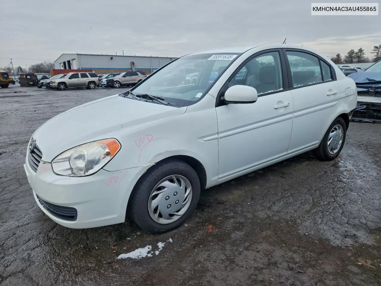 KMHCN4AC3AU455865 2010 Hyundai Accent Gls