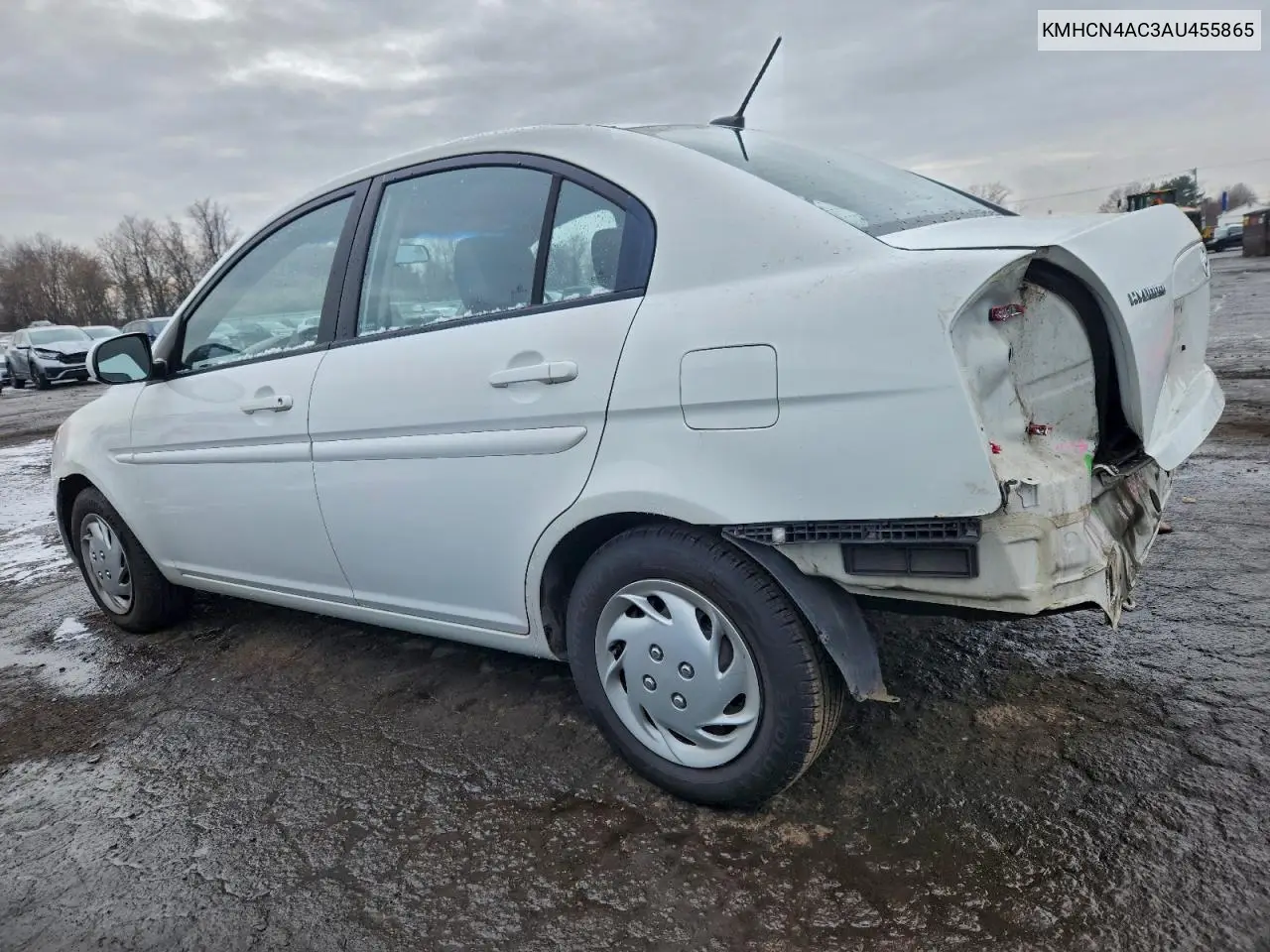 KMHCN4AC3AU455865 2010 Hyundai Accent Gls