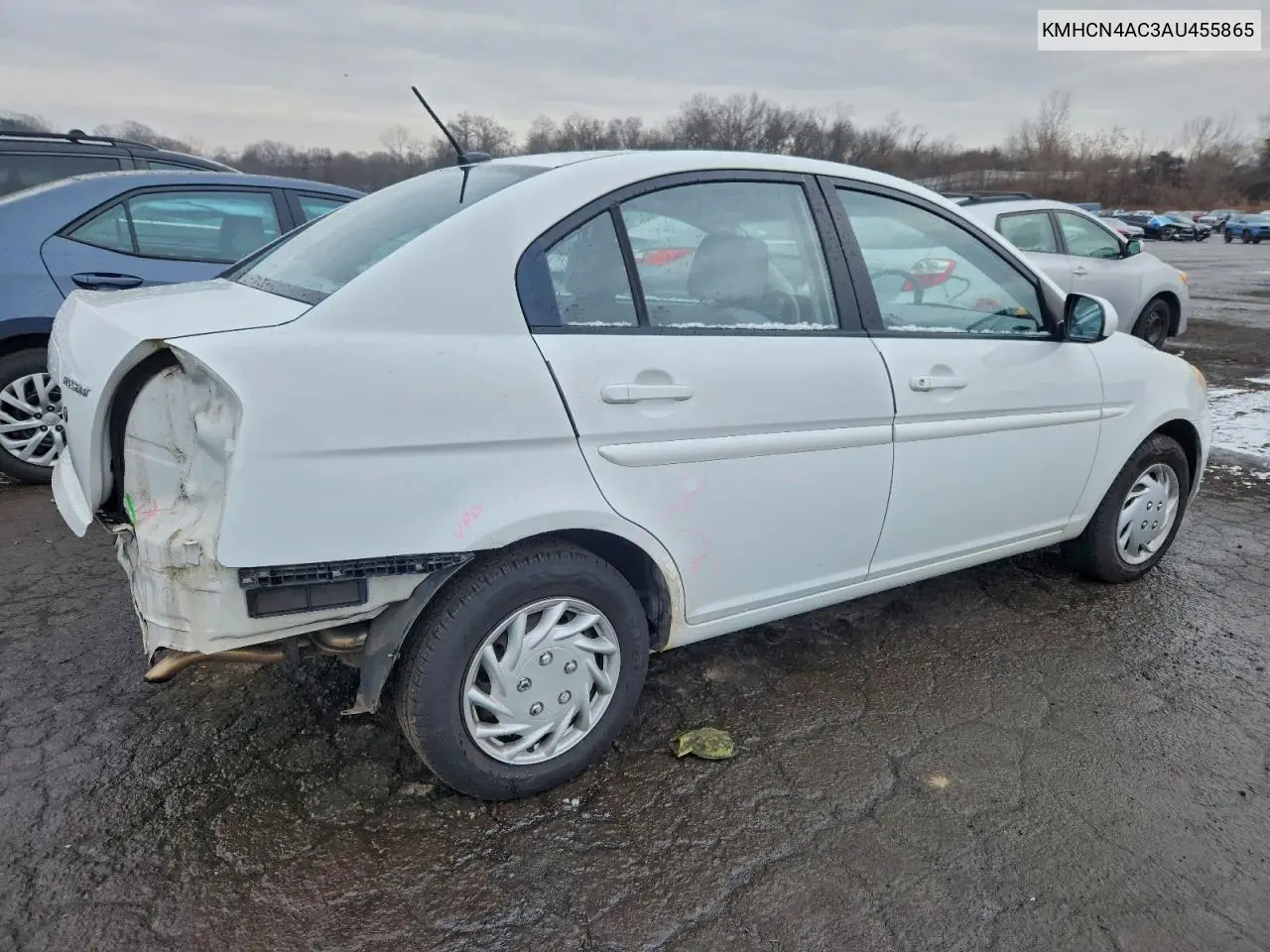 KMHCN4AC3AU455865 2010 Hyundai Accent Gls