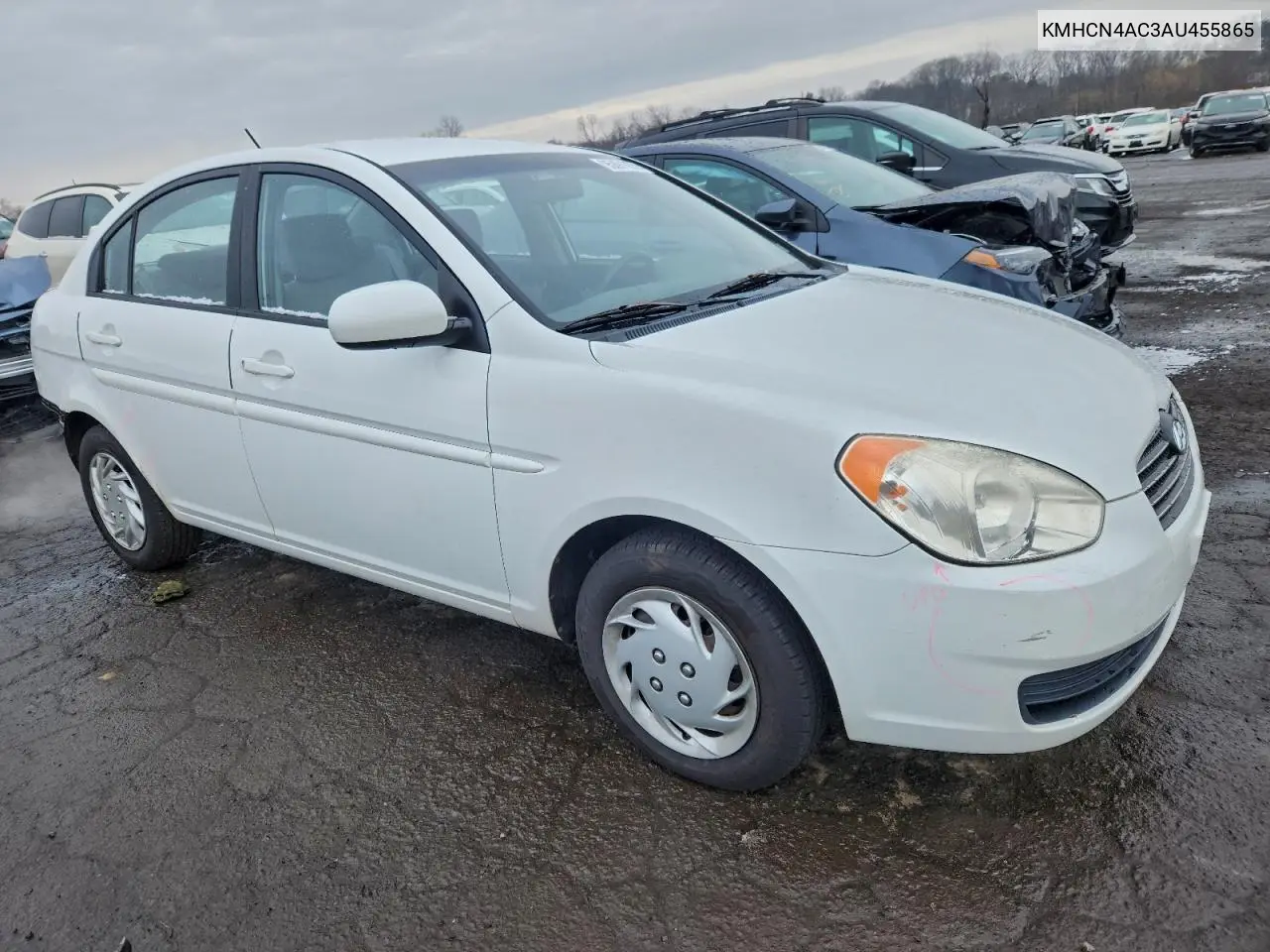 KMHCN4AC3AU455865 2010 Hyundai Accent Gls