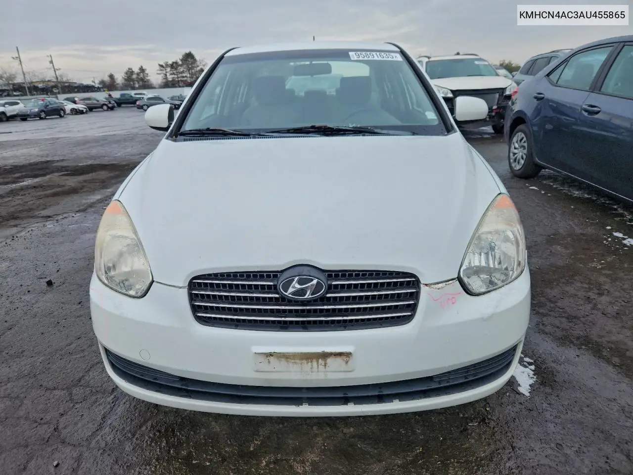 KMHCN4AC3AU455865 2010 Hyundai Accent Gls