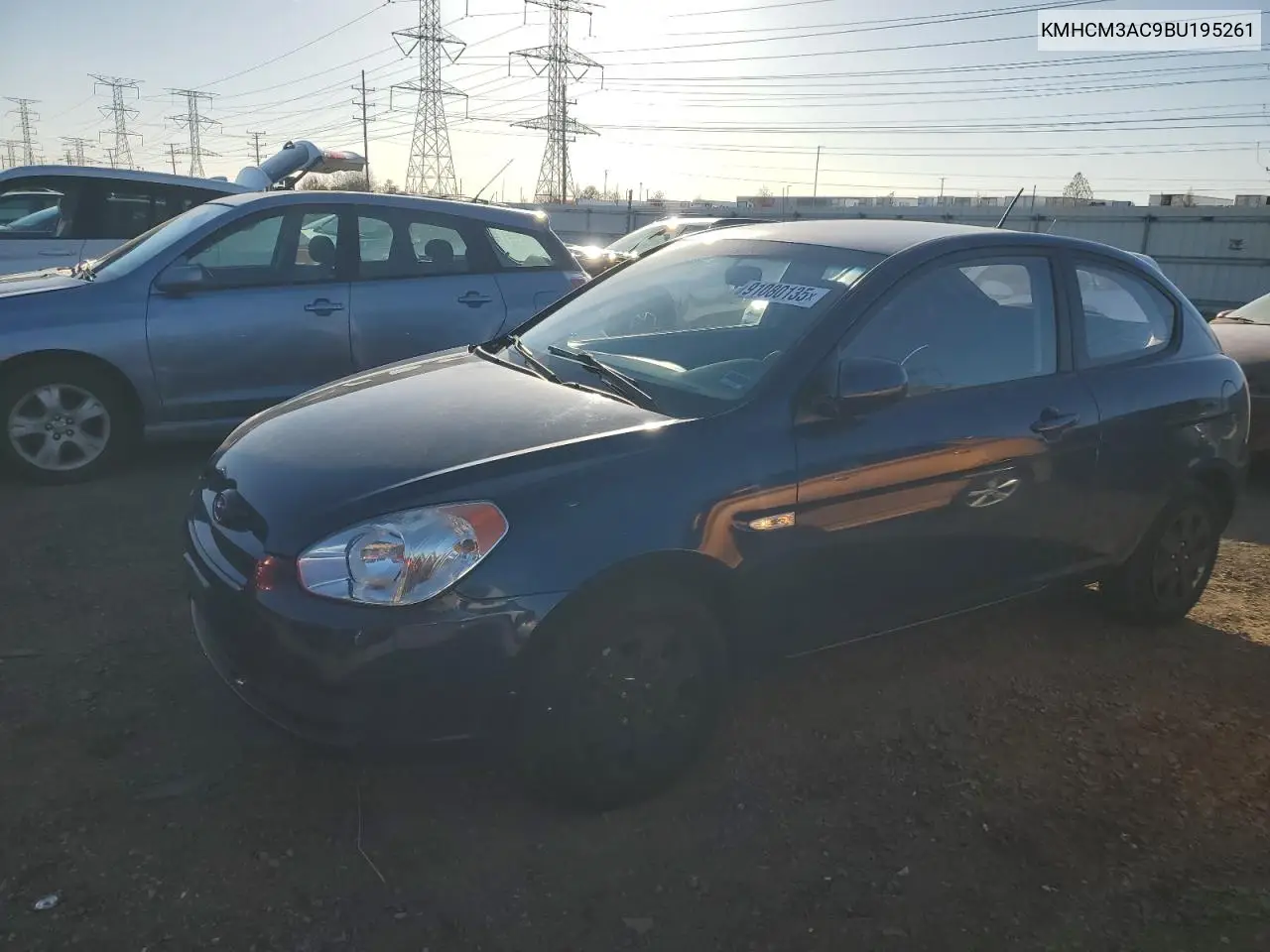 KMHCM3AC9BU195261 2011 Hyundai Accent Gl