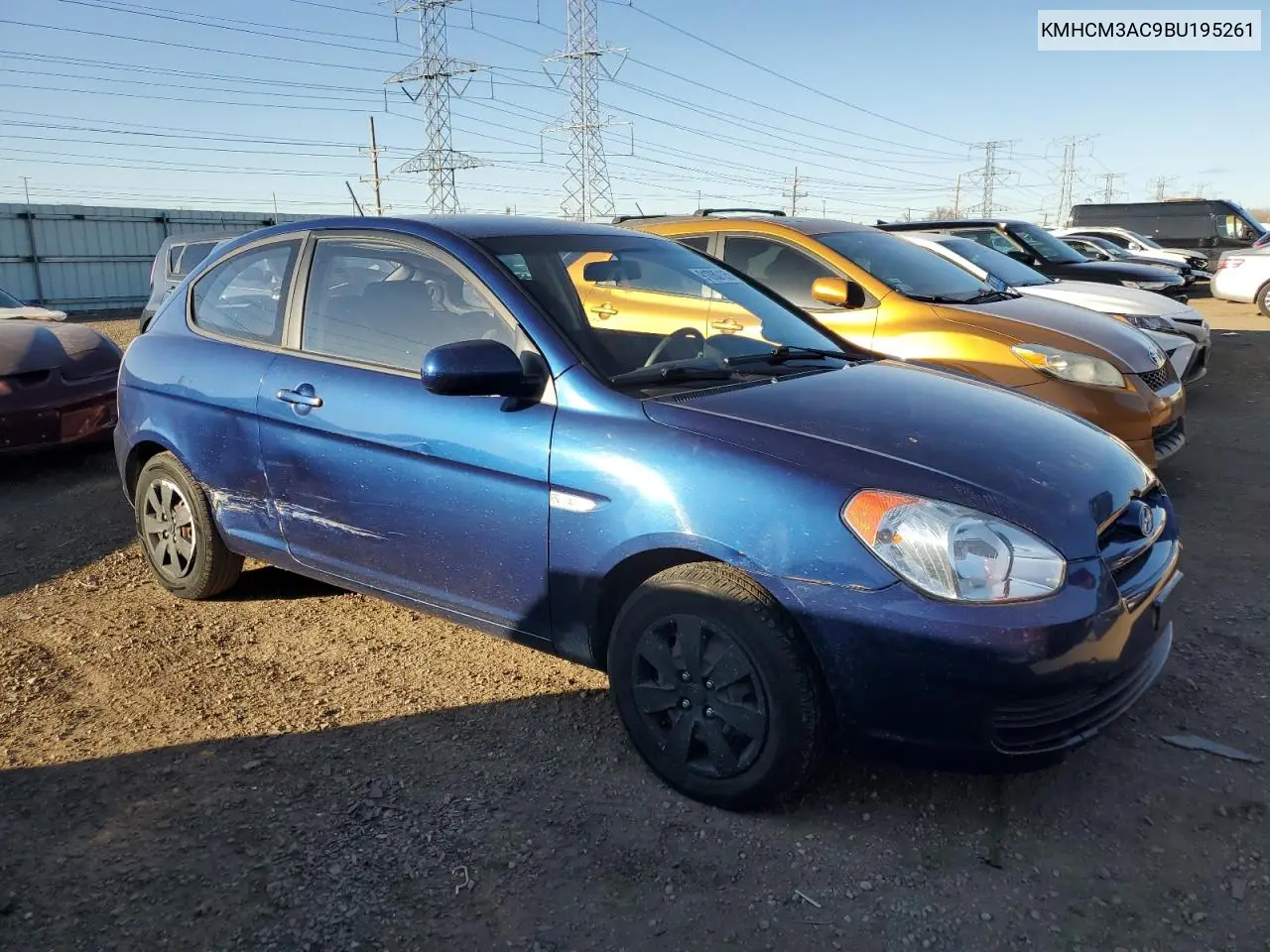 KMHCM3AC9BU195261 2011 Hyundai Accent Gl
