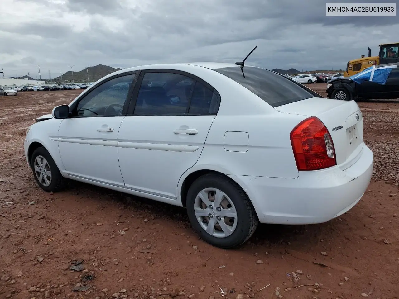 KMHCN4AC2BU619933 2011 Hyundai Accent Gls