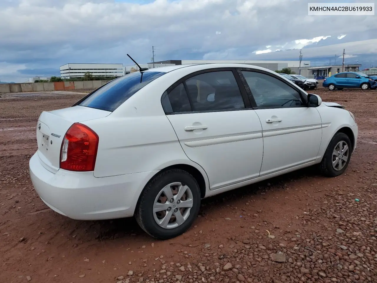 KMHCN4AC2BU619933 2011 Hyundai Accent Gls
