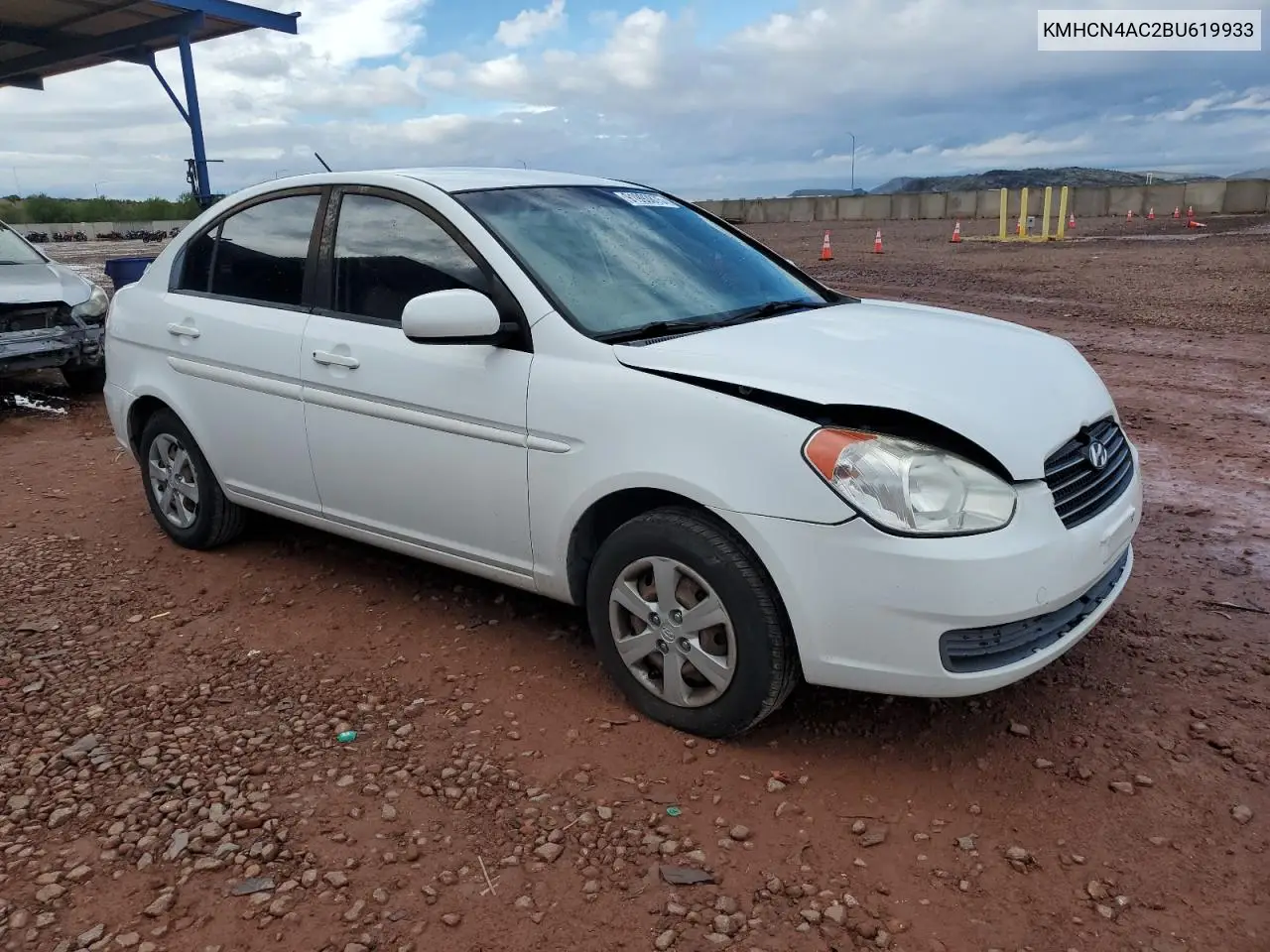 KMHCN4AC2BU619933 2011 Hyundai Accent Gls