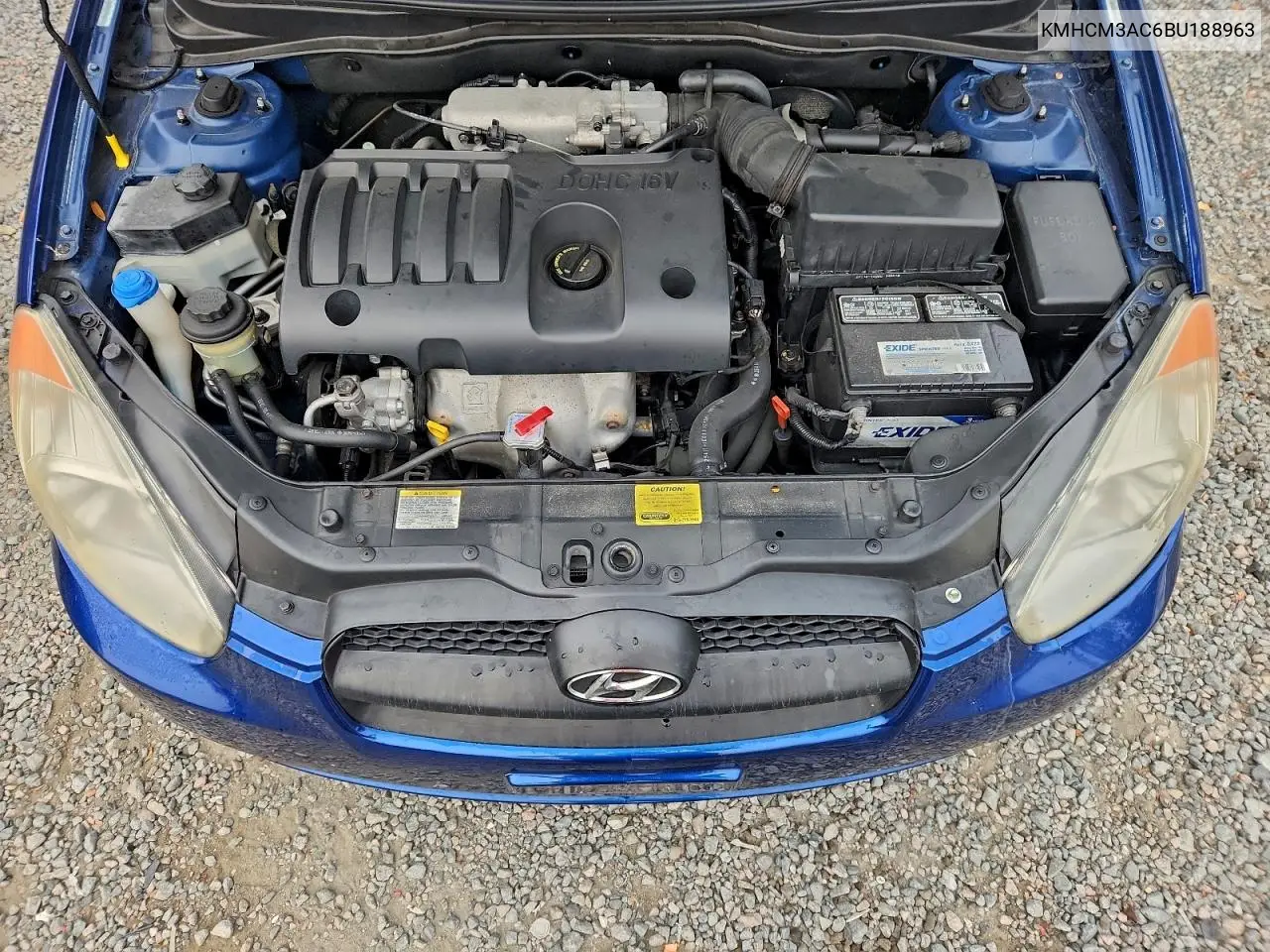 KMHCM3AC6BU188963 2011 Hyundai Accent Gl