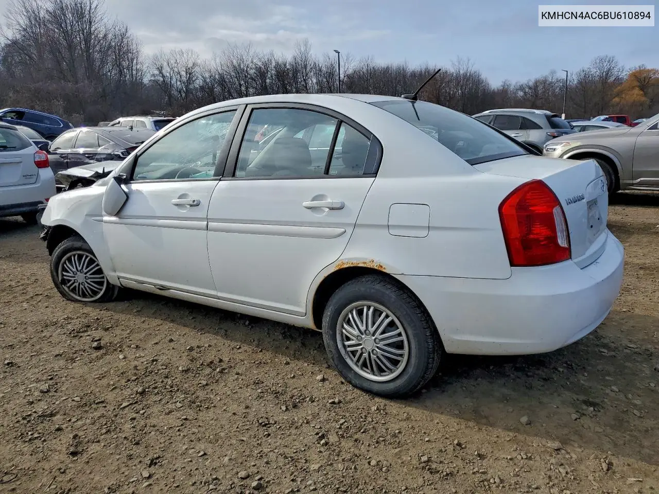 KMHCN4AC6BU610894 2011 Hyundai Accent Gls