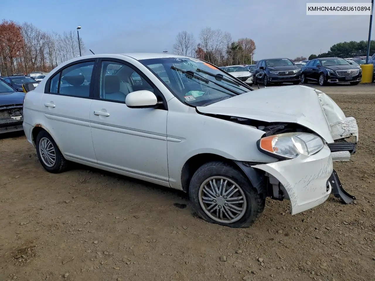 KMHCN4AC6BU610894 2011 Hyundai Accent Gls