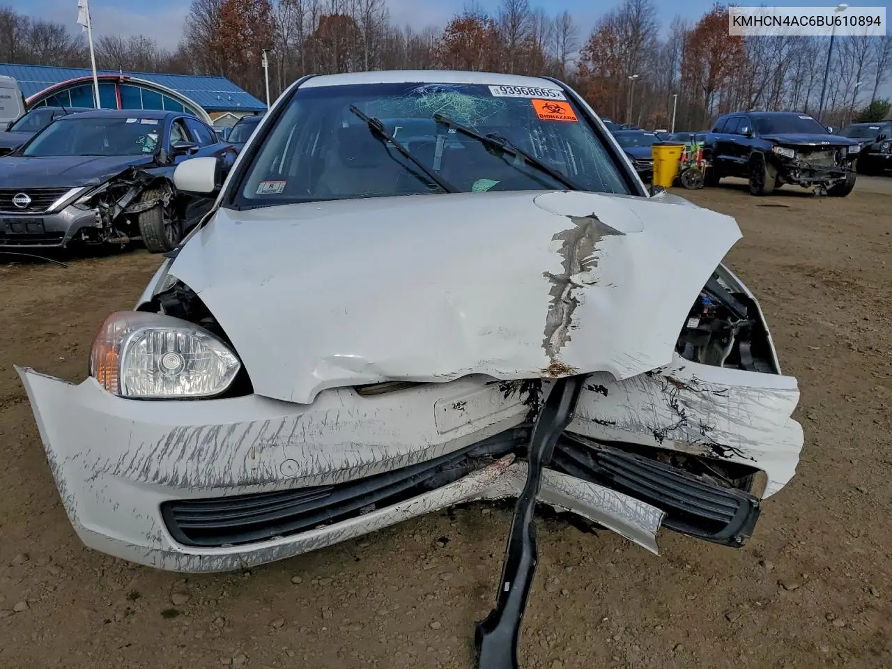 KMHCN4AC6BU610894 2011 Hyundai Accent Gls