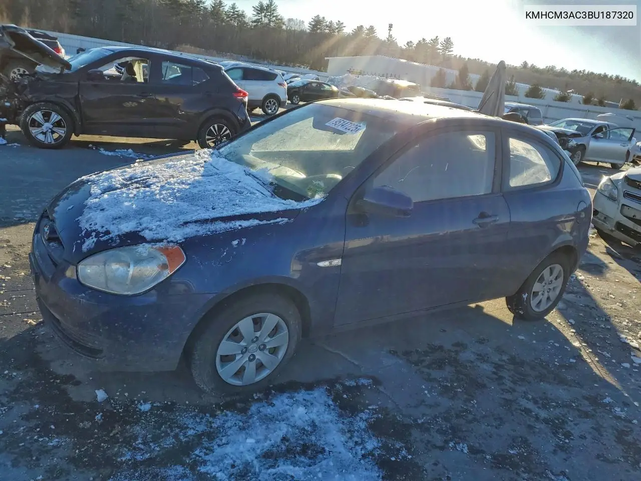 KMHCM3AC3BU187320 2011 Hyundai Accent Gl