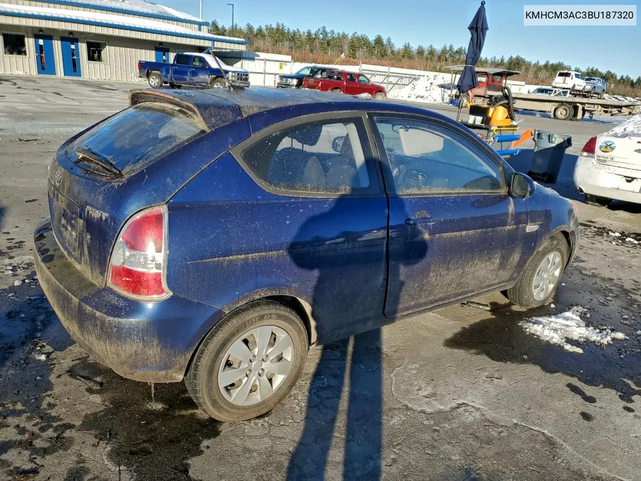 KMHCM3AC3BU187320 2011 Hyundai Accent Gl