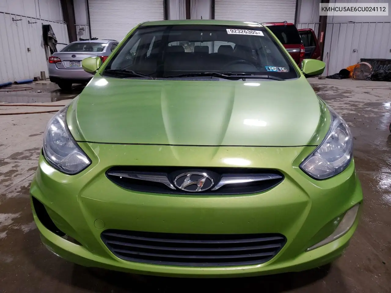 KMHCU5AE6CU024112 2012 Hyundai Accent Gls