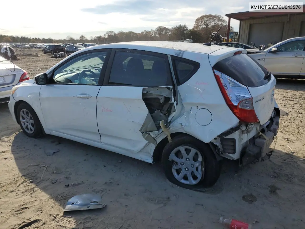 KMHCT5AE7CU043576 2012 Hyundai Accent Gls