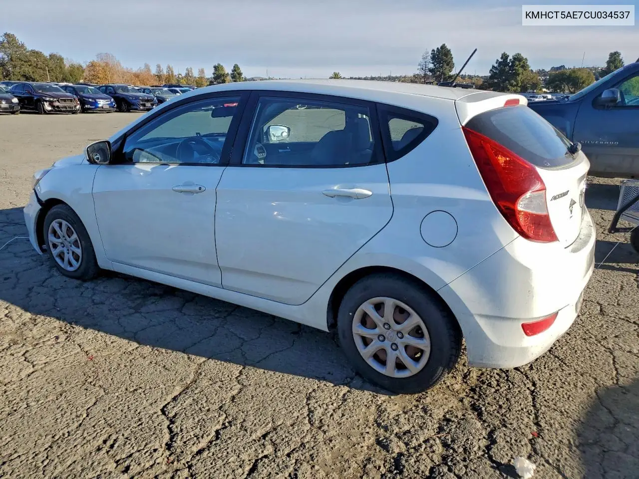 KMHCT5AE7CU034537 2012 Hyundai Accent Gls
