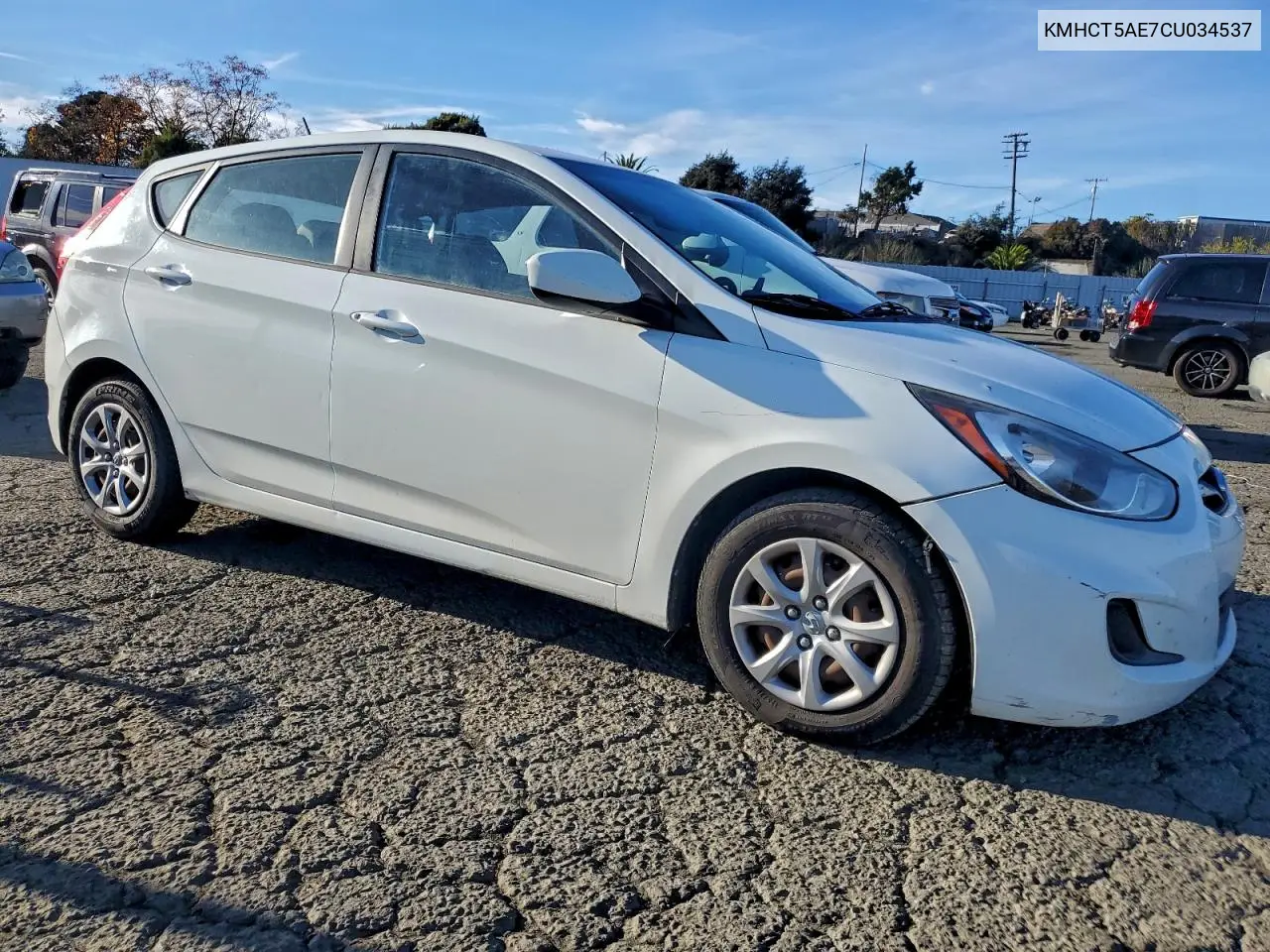 KMHCT5AE7CU034537 2012 Hyundai Accent Gls
