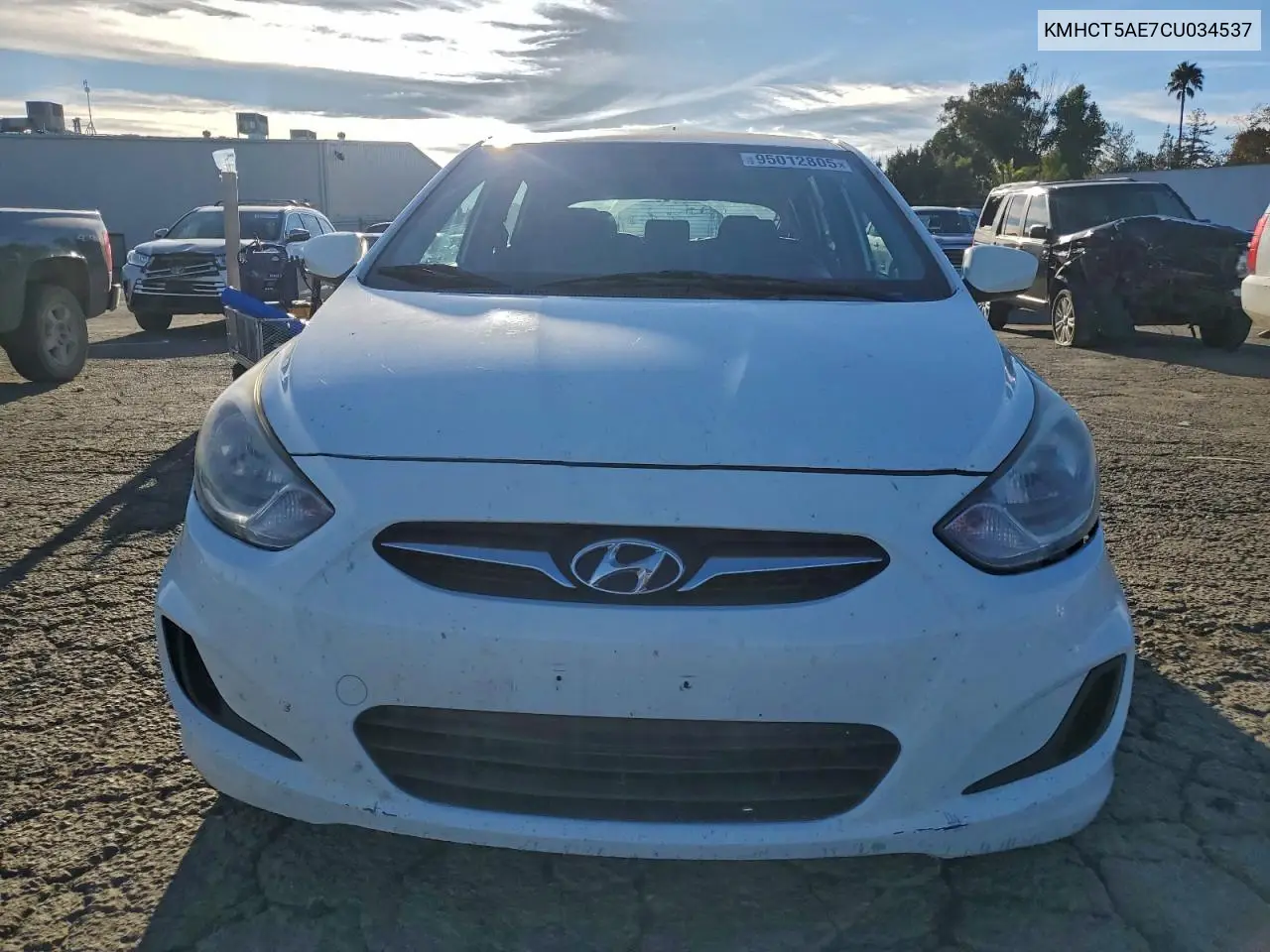 KMHCT5AE7CU034537 2012 Hyundai Accent Gls
