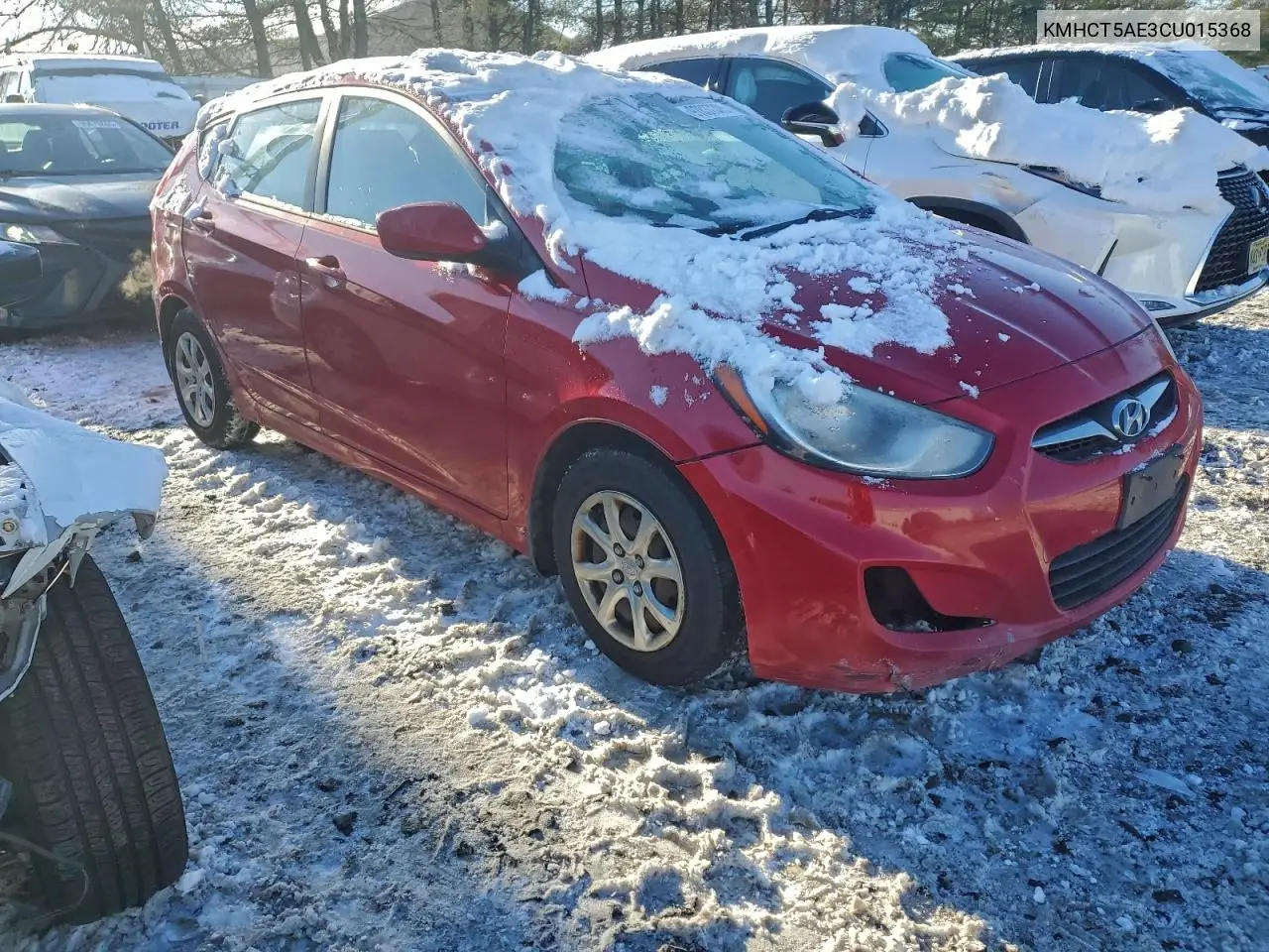 KMHCT5AE3CU015368 2012 Hyundai Accent Gls