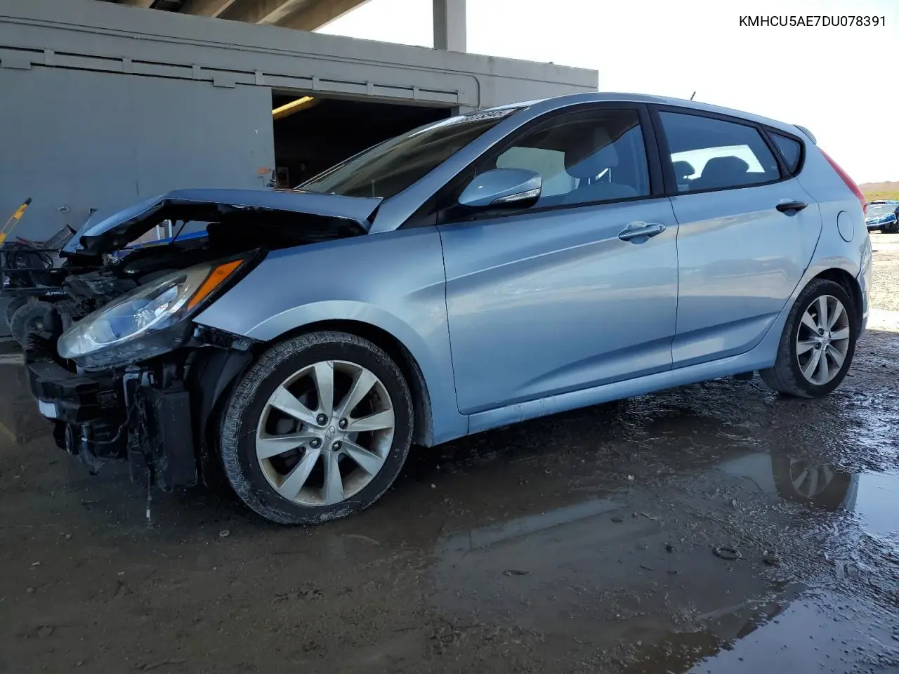 KMHCU5AE7DU078391 2013 Hyundai Accent Gls