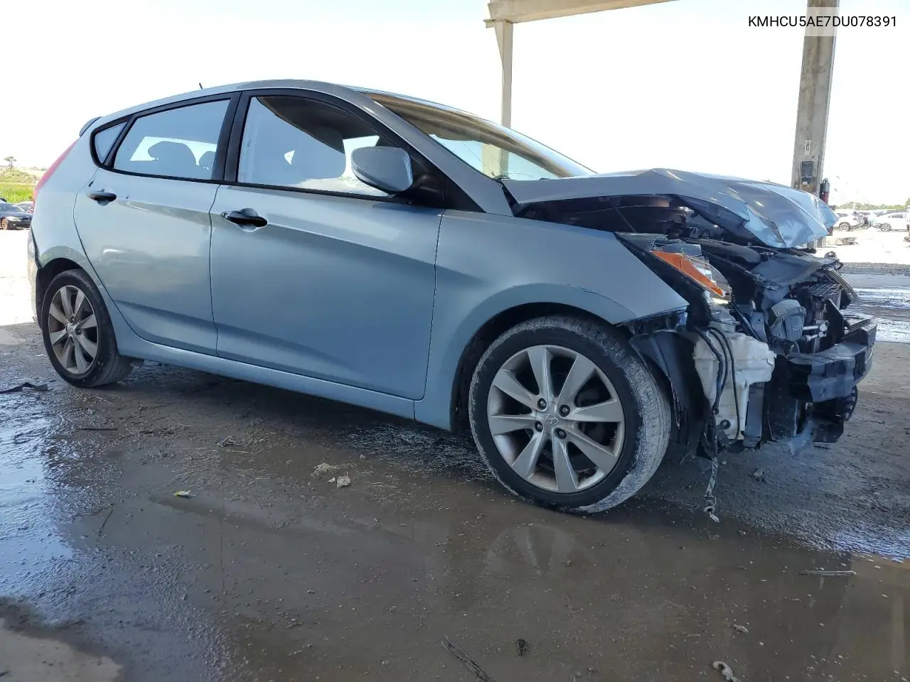 KMHCU5AE7DU078391 2013 Hyundai Accent Gls