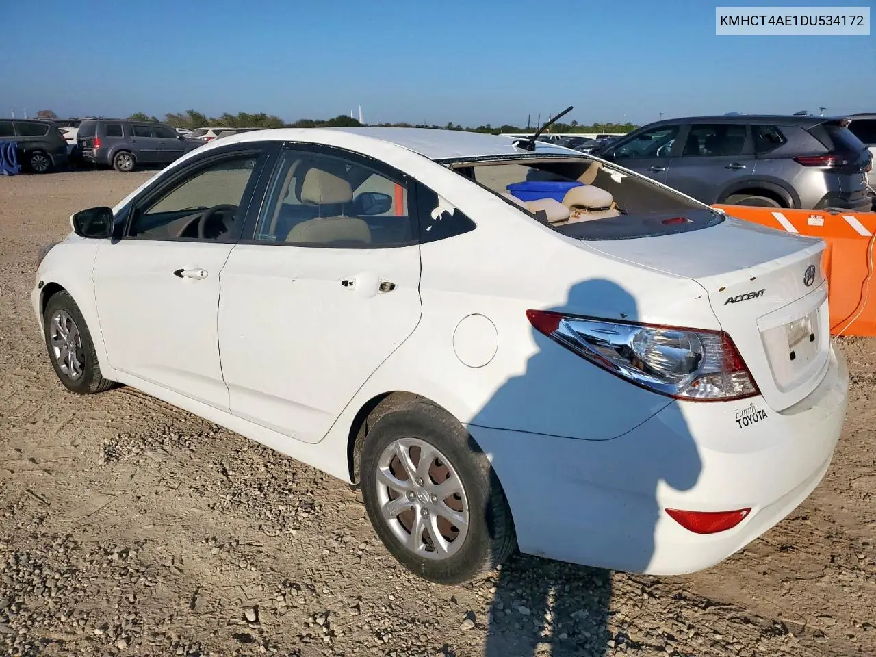 KMHCT4AE1DU534172 2013 Hyundai Accent Gls